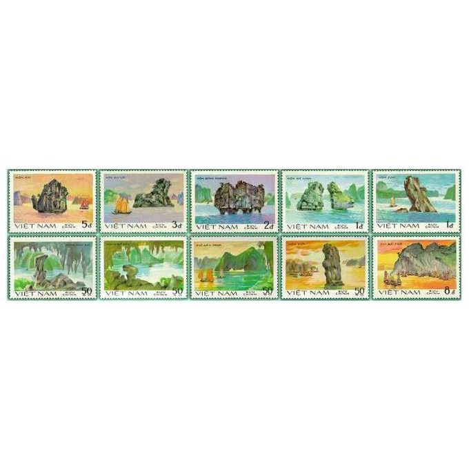 Bộ tem phong cảnh Vịnh Hạ Long 8 con năm 1984 sưu tầm