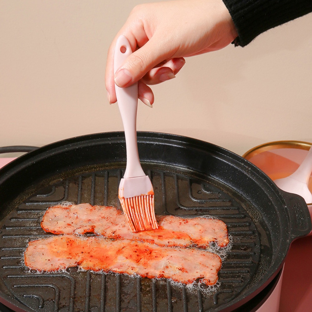 MALCOLM Portable Silicone Oil Brush Steak BBQ Brush Basting Brushes Cookware Silicone Heat Resistant Barbecue Kitchen Accessories Baking Cooking Tool