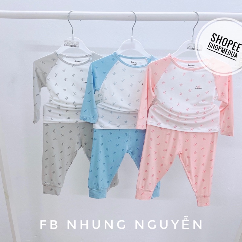 Bộ dài tay hãng avaler chất liệu sợi tre an toàn cho da