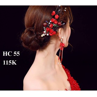 PHỤ KIỆN CÔ DÂU( CÀI TÓC ĐỎ MÃ SÔ 55)