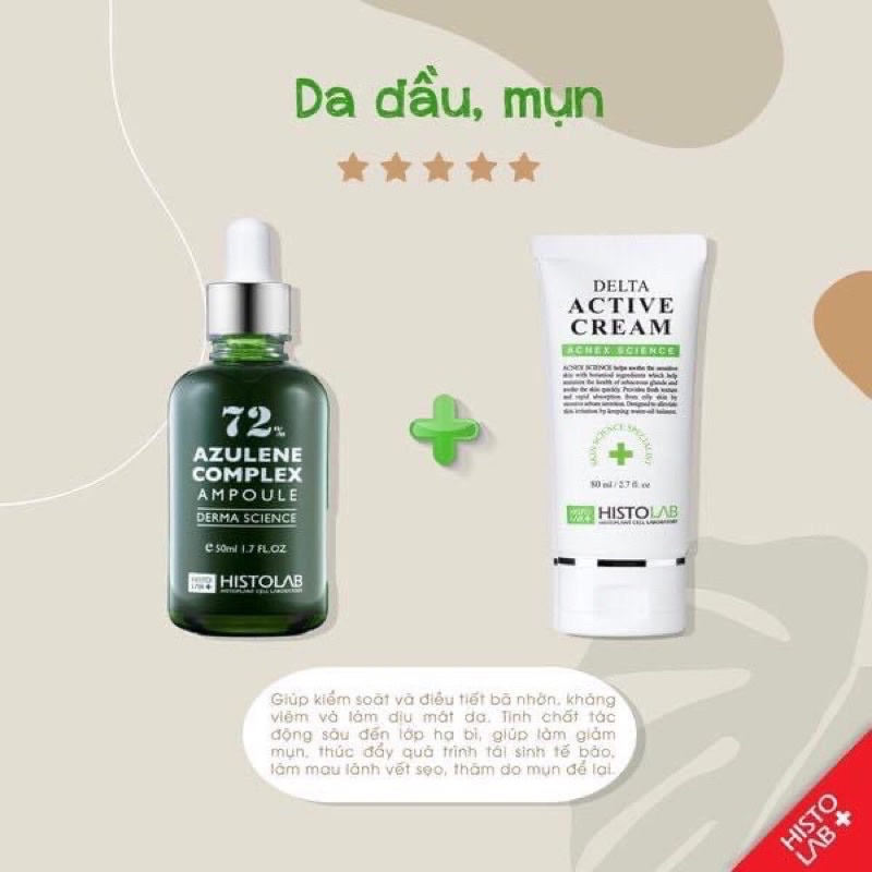 Kem dưỡng cho da dầu mụn Delta Active Cream 80g Histolab chính hãng Hàn Quốc