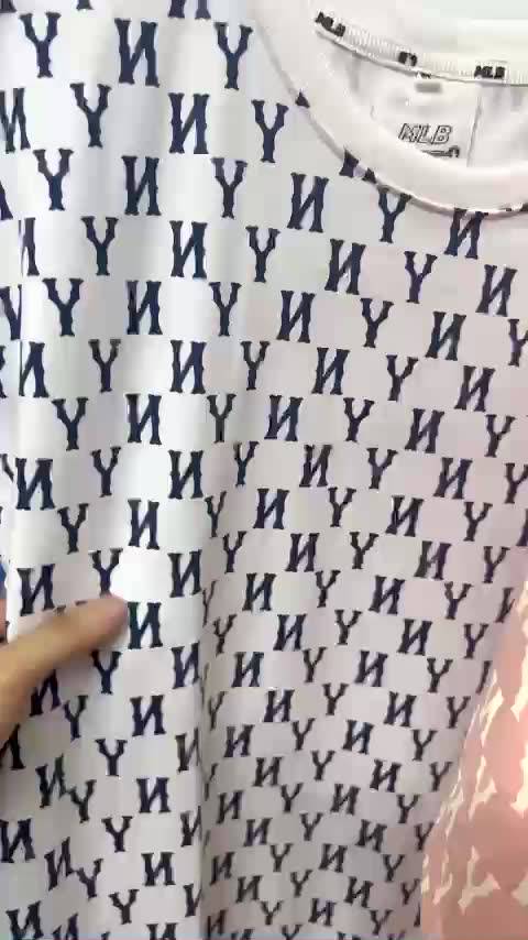 Áo thun NY MLB unisex nam nữ in hình Monogram Mega-Logo cá tính 1211 | BigBuy360 - bigbuy360.vn