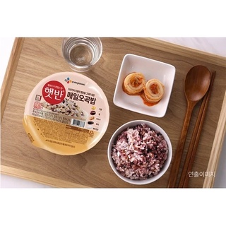 Cơm ăn liền, cơm gạo nếp than/cơm gạo mầm/cơm ngũ cốc CJ