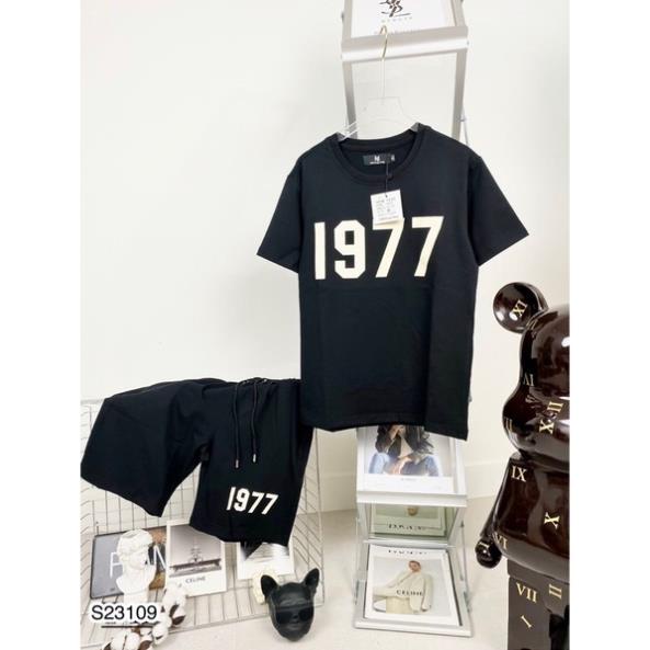 [FreeShip] Bộ Nam 1977 Chữ In Chất Cotton - Bộ Nam Cao Cấp