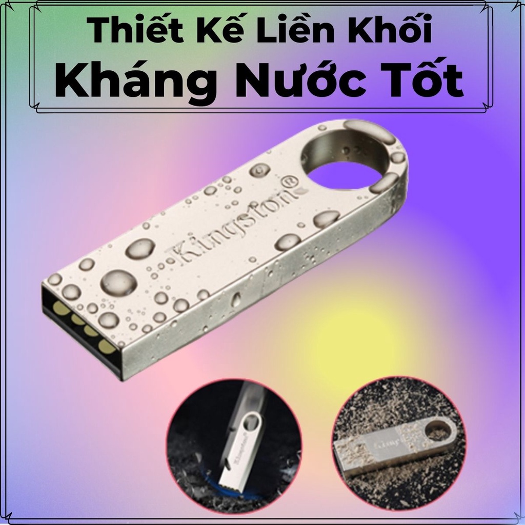 USB 64gb cao cấp - Thiết kế nhỏ gọn, vỏ kim loại, chống nước, kết hợp công nghệ truyền tải siêu tốc - Bảo hành 5 năm