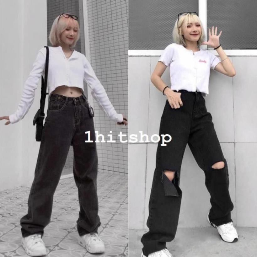 Quần Jean Ống Rộng SIMPLE JEAN 2 Màu Unisex