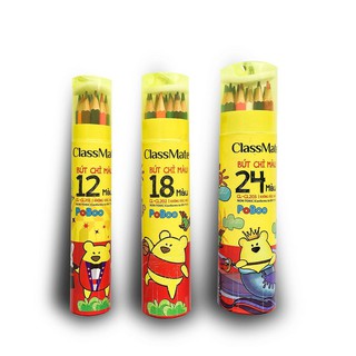 Ống chì màu classmate 12,18, 24 màu - hàng chính hãng