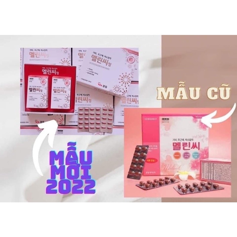 Viên Uống Mờ Nám Tàn Nhang Melin-c Kwangdong Hàn Quốc, Hộp 120 Viên, Giúp Cân Bằng Sắc Tố, Sáng Da