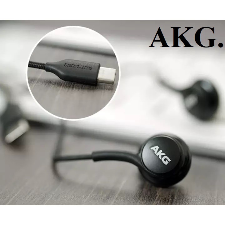 Tai nghe AKG  chân Type C chính hãng dùng cho tất cả các loại điện thoại, tặng 4 nút tai phụ