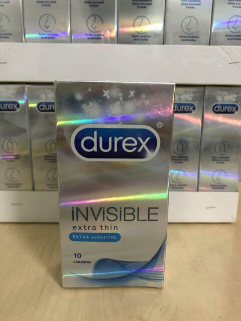 [ COMBO HOT ] 4 hộp DUREX INVISIBLE SIÊU MỎNG ÔM SÁT