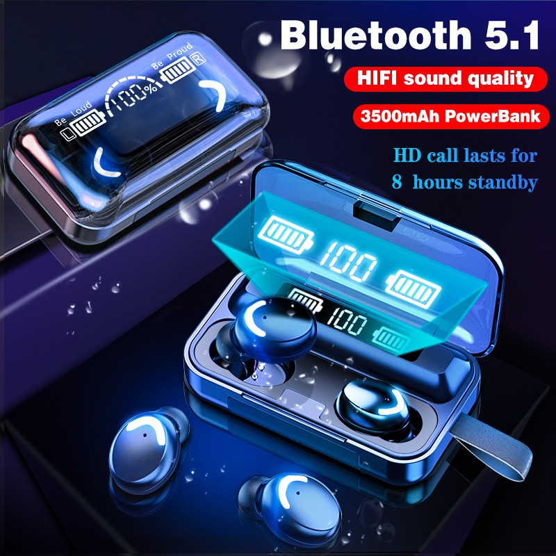 Tai Nghe Bluetooth 5.0 F9-2 Không Dây Có Thể Sạc Lại