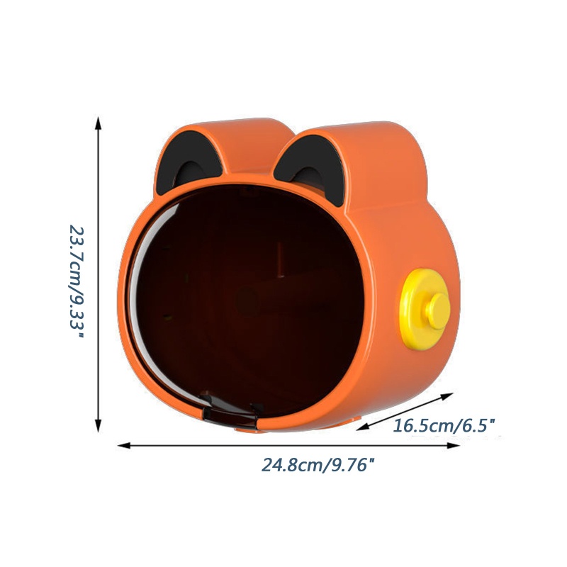 QQ Hộp Đựng Cuộn Giấy Vệ Sinh Gắn Tường Kèm Móc Treo Tiện Dụng