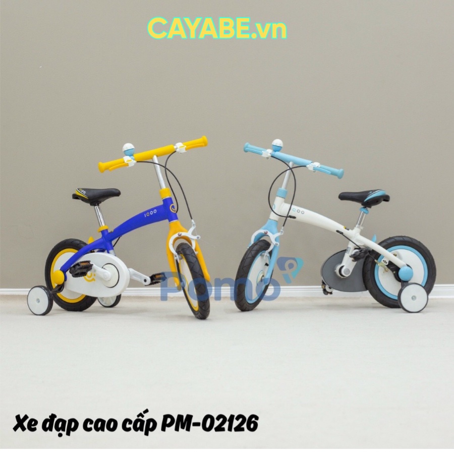 XE ĐẠP THỂ THAO TRẺ EM IQOO CAO CẤP PM-02126 CHO BÉ TỪ 2 ĐẾN 7 TUỔI ĐỒNG HÀNH CÙNG BÉ TRÊN MỌI NẺO ĐƯỜNG