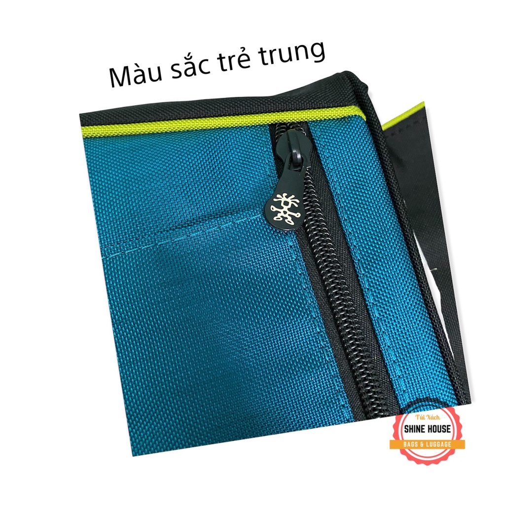 Túi Đeo Chéo Crumpler Unisex Nam Nữ Thời Trang Gọn Nhẹ Màu Đen Ghép Xanh - Shine House