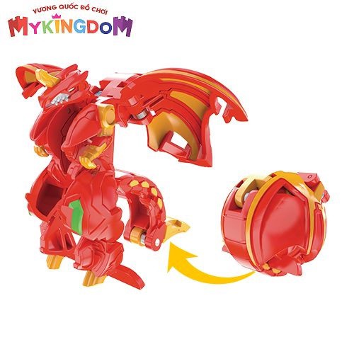 ❃❧✗BAKUGAN - Siêu Chiến Binh Rồng Lửa DX DRAGONOID RED (124009)