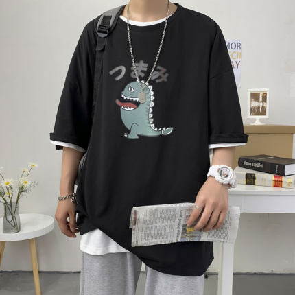 Áo Thun Tay Ngắn Size M-5XL Thời Trang Năng Động Trẻ Trung Dành Cho Nam