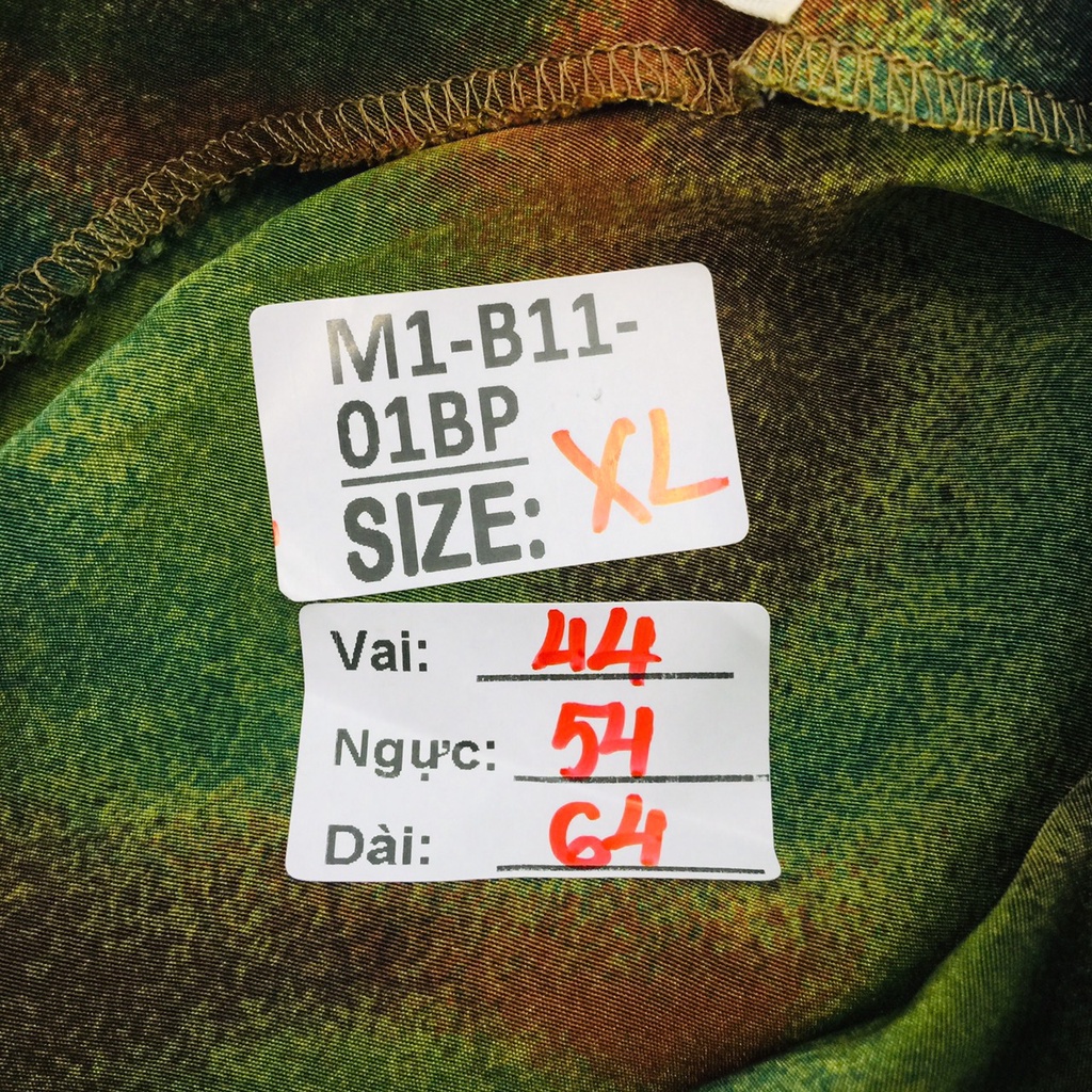 Áo voan Vintage B1101PB - Size XL