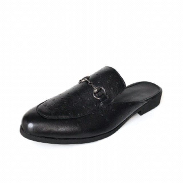 Giày sục nam da thật vân đà điểu TEFOSS HT01 sang trọng và đẳng cấp size 38-43