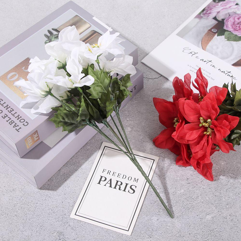 KUNHEV Hoa Mẫu Đơn 7 Bông Trang Trí Nhà Cửa / Tiệc Cưới / Giáng Sinh Mới