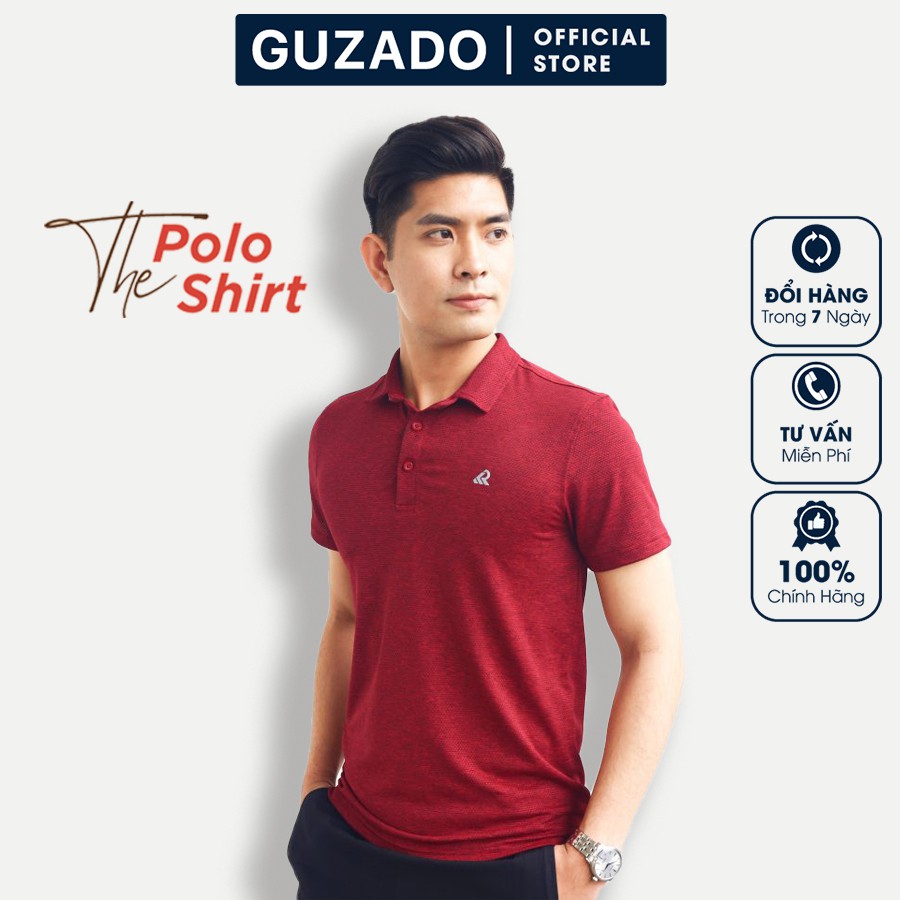 Áo thun nam Polo Cao Cấp GUZADO, Chất Thể Thao, Thấm Hút Mồ Hôi Tốt, Chống Nhăn Chống Nhàu KRP21-01