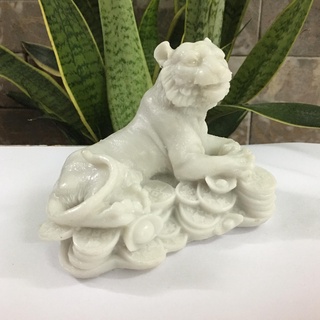Tượng Hổ phong thủy màu trắng