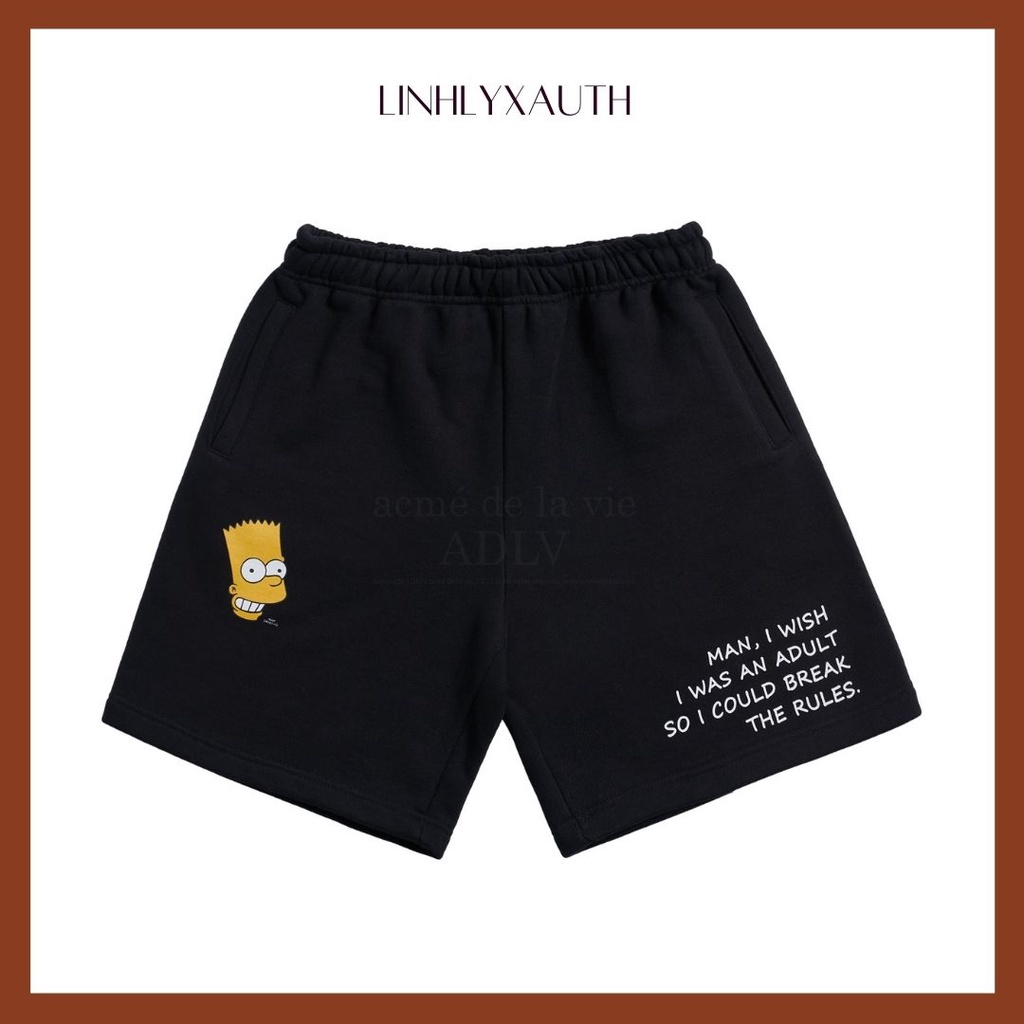 (HÀNG CHÍNH HÃNG) Quần ANGEL BART SHORT PANTS BLACK LinhLyxAuth