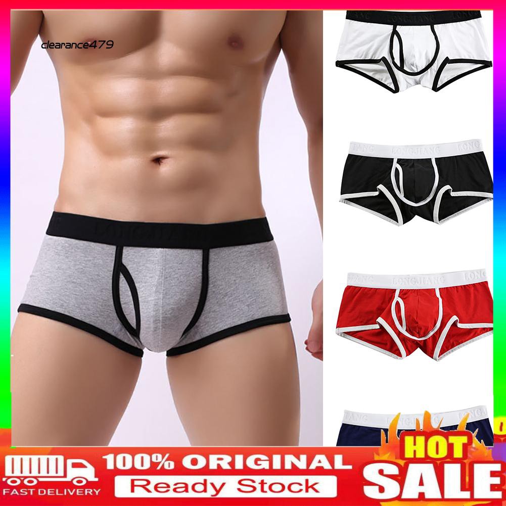 Quần lót boxer nam sợi cotton thoáng khí