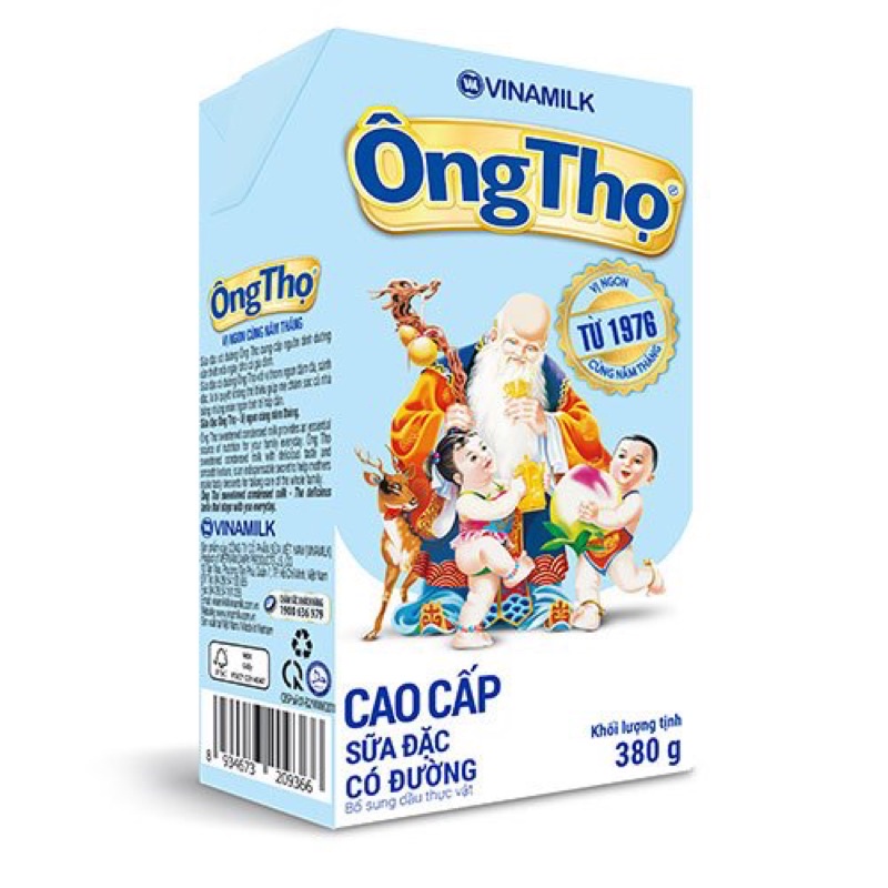 Sữa Đặc Ông Thọ Đỏ Hộp Giấy 380g /1284g