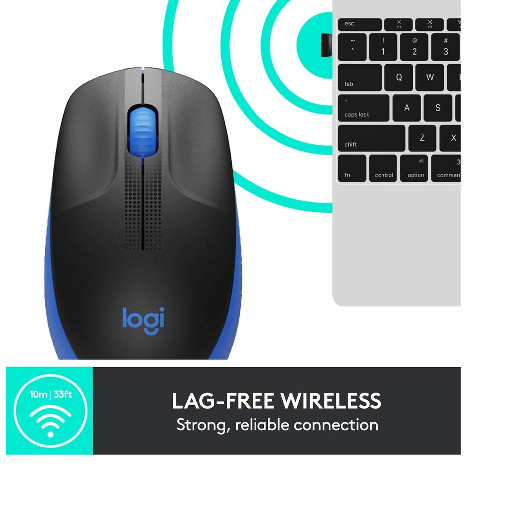 Chuột không dây Logitech M190 - Hàng Chính Hãng