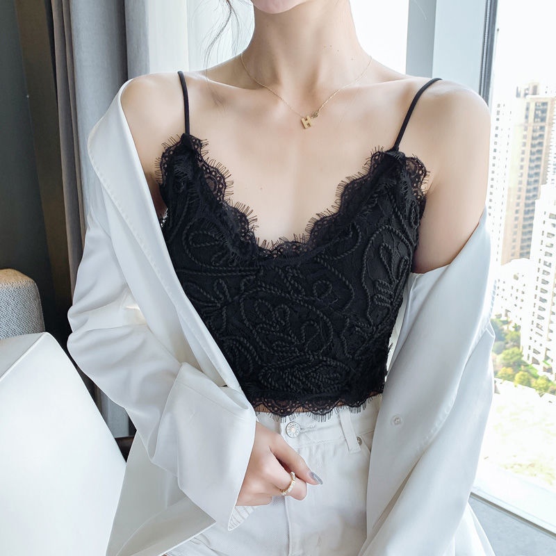 Áo ngực nữ ren 2 dây CAO CẤP - Bra nhung phối ren có đệm hàng cao cấp [áo lót bra] B379