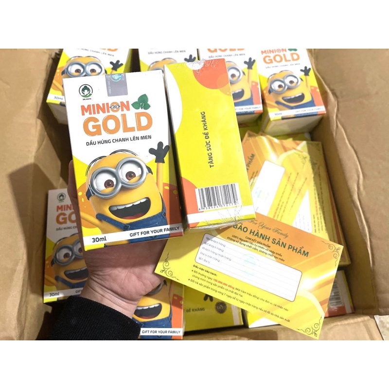 Húng chanh minion 30ml - chính hãng kèm quà