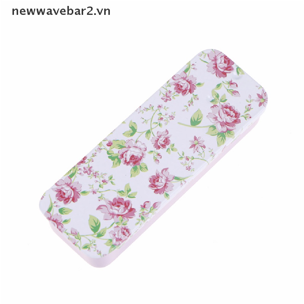 [newwavebar] Hộp Sắt Hình Chữ Nhật Có Nắp Trượt Đựng Thuốc Cưới