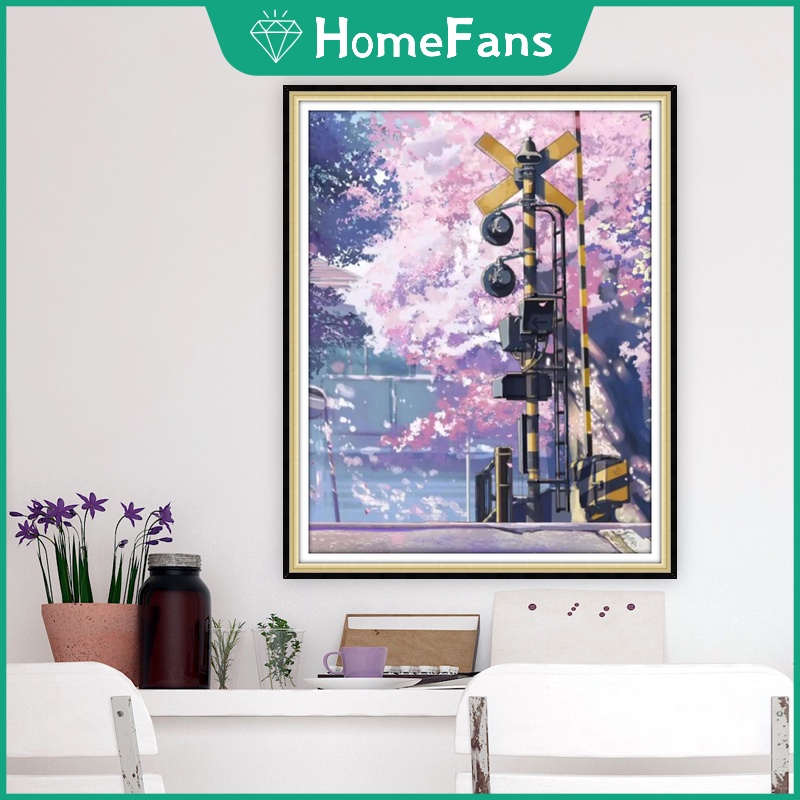 Bộ Tranh Đính Đá 5D Tự Làm Hình Phong Cảnh 30x40cm / 40x50cm