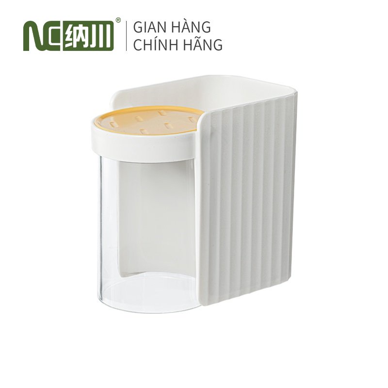 Hộp đựng bàn chải đánh răng treo tường trắng nhựa cao cấp NaChuan