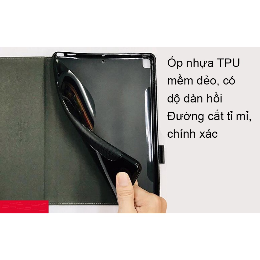 Bao da TPU KAKU iPad Air/ Air2/ Pro 9.7/ Gen 5/ Gen 6  Nắp Gập Vải Hỗ Trợ Sleep Wake