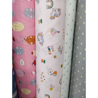 [Mẫu mới] Vải thô lụa hình ngựa pony hồng kì lân