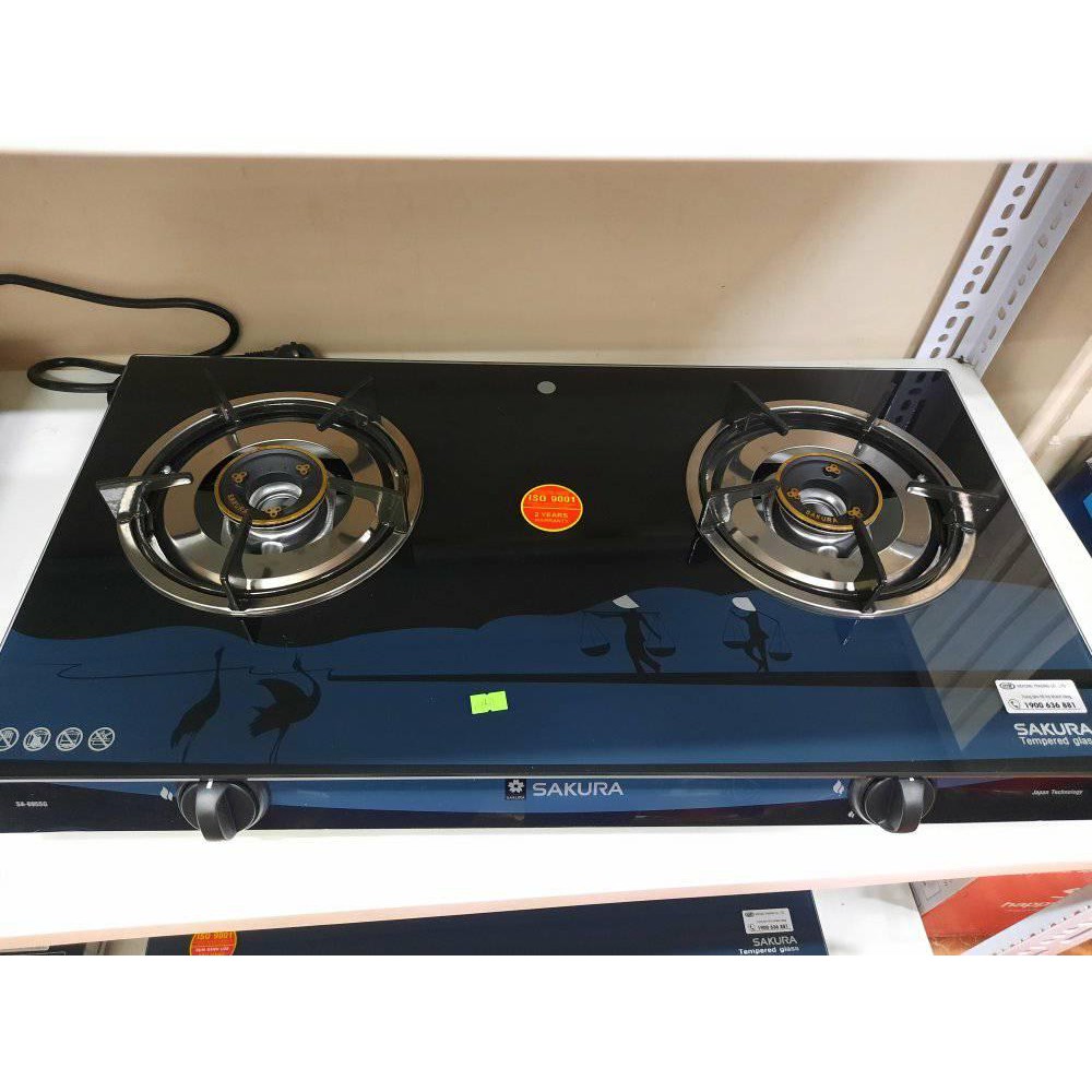 Bếp ga đôi Sakura SA-695SG/ Hàng trưng bày test mẫu siêu thị