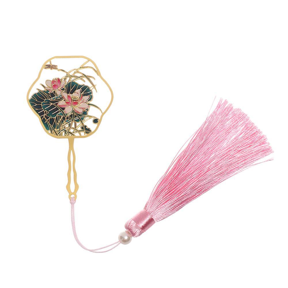 LAKAMIER Thẻ Đánh Dấu Trang Sách Bằng Đồng Thau Màu Sắc Phong Cách Trung Hoa