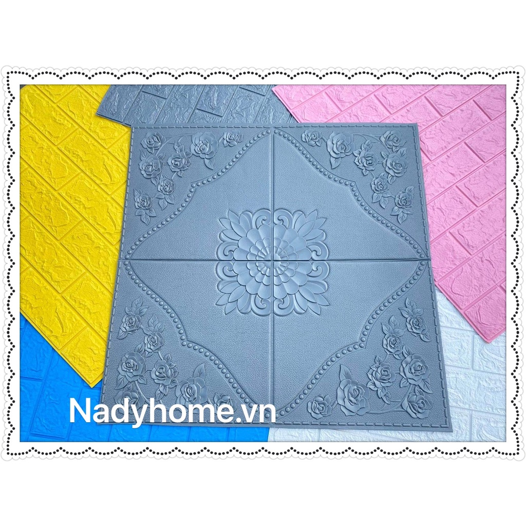Xốp Dán Tường 3D cao Cấp Hoa Văn Bê Tông Nhám. Dày nhất thị trường.