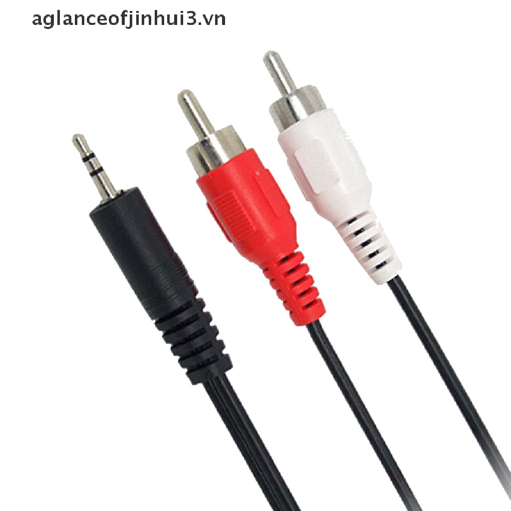 Dây Cáp Âm Thanh Chuyển Đổi Từ AFHVN * 1.2m 3.9 Feet 3.5mm Sang 2RCA Chuyên Dụng Cho Loa Điện Thoại