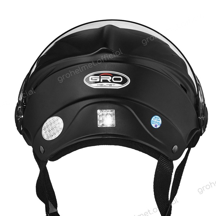 Mũ bảo hiểm nửa đầu có kính GRO HELMET st22 kiểu dáng thể thao cho nam nữ