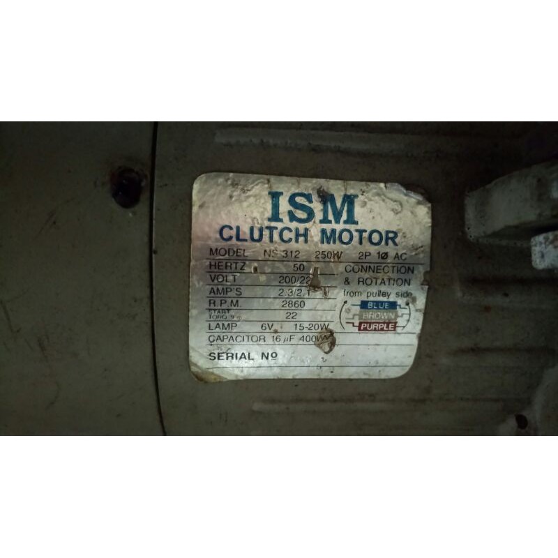 Thanh lý motor bàn máy vắt sổ công nghiệp ISM