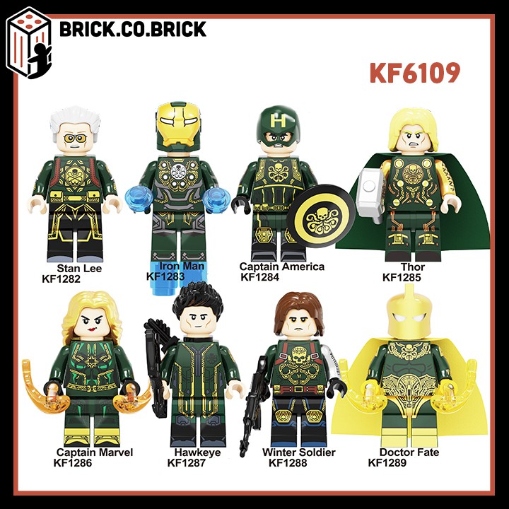 Hydra Avengers Đồ chơi Lắp ráp Mô hình Non Lego Minifigure Siêu Anh Hùng Super Hero Marvels DC Stan Hawkeye KF6109