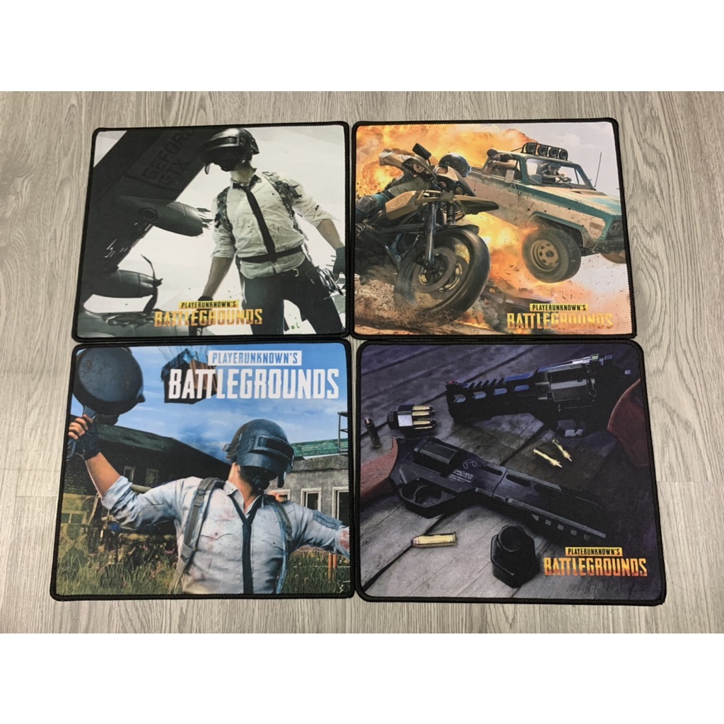 Mouse Pad, Miếng Lót Chuột Cỡ Nhỏ, Bàn Di Chuột PUBG 30x25cm độ dày 3 mm