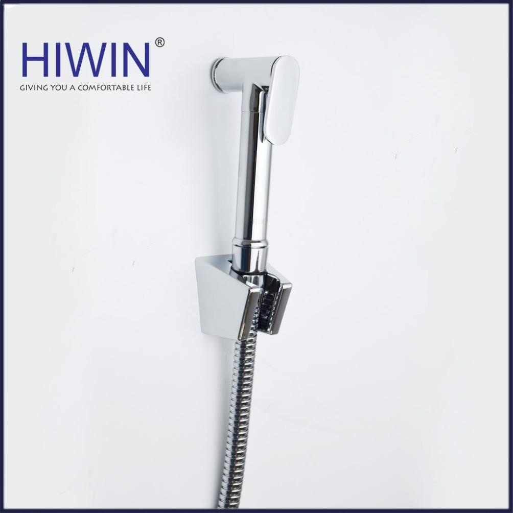 Bộ vòi xịt vệ sinh đa năng chất liệu đồng mạ mặt gương cao cấp HIWIN PJF-2012