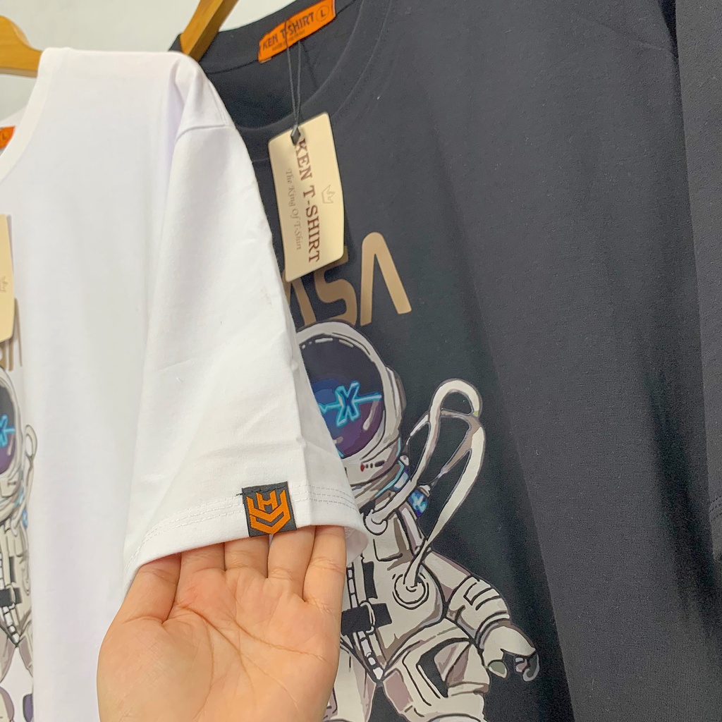 Áo Thun Nam Form Rộng Streetwear Áo Phông Unisex Basic Cotton Oversize Giá Rẻ In Phi Hành Gia 274