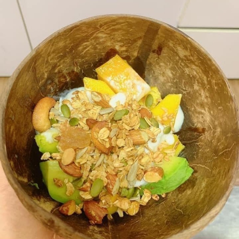 Ngũ cốc ăn sáng Gra.nola nhập khẩu siêu hạt hộp 500g Xiaomimi D2.023