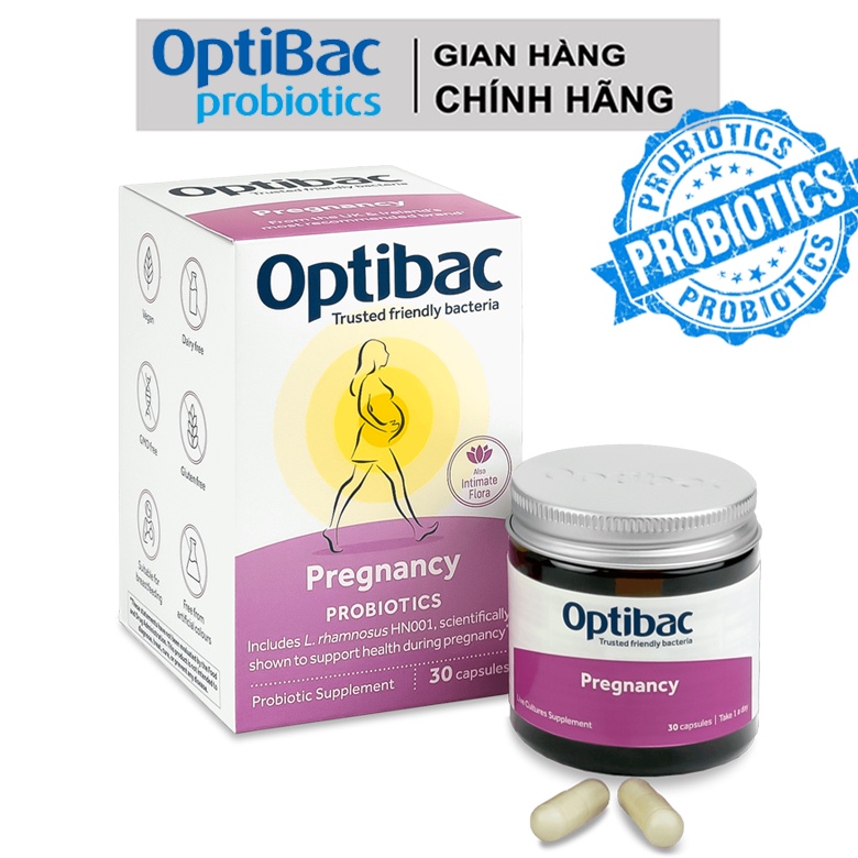 Optibac probiotics for Pregnancy cho mẹ bầu