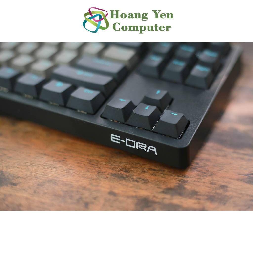 [2021] Bàn Phím Cơ E-Dra EK387 PRO Switch Gateron, Keycap PBT SKY DOLCH Siêu Bền, Không LED - BH 2 Năm Chính Hãng