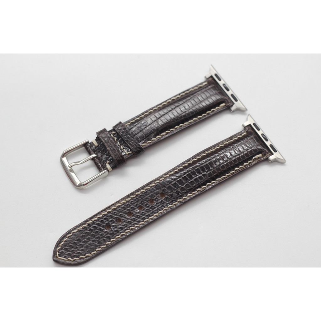 Dây Đeo Thay Thế Apple Watch , dây da Kỳ Đà HANDMADE , dành cho mặt 38-44mm BH 6tháng, sản phẩm đầy đủ phụ kiện đi kèm
